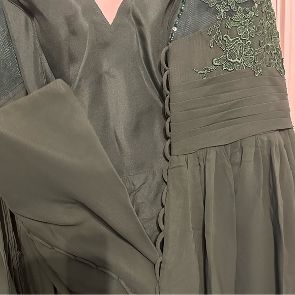 Green Sweetheart Corset Back Lace Embellished Formal Gown Dress 3x? - Picture 9 of 15